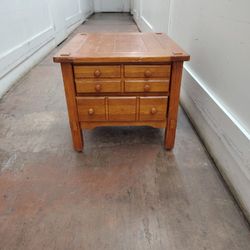Wooden Brown Nightstand/ End Table