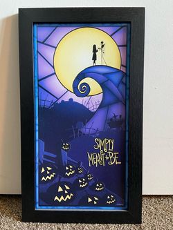 Nightmare Before Christmas Wood Poster