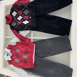 Boys Size 3t Holiday Sweater Vest Suits 