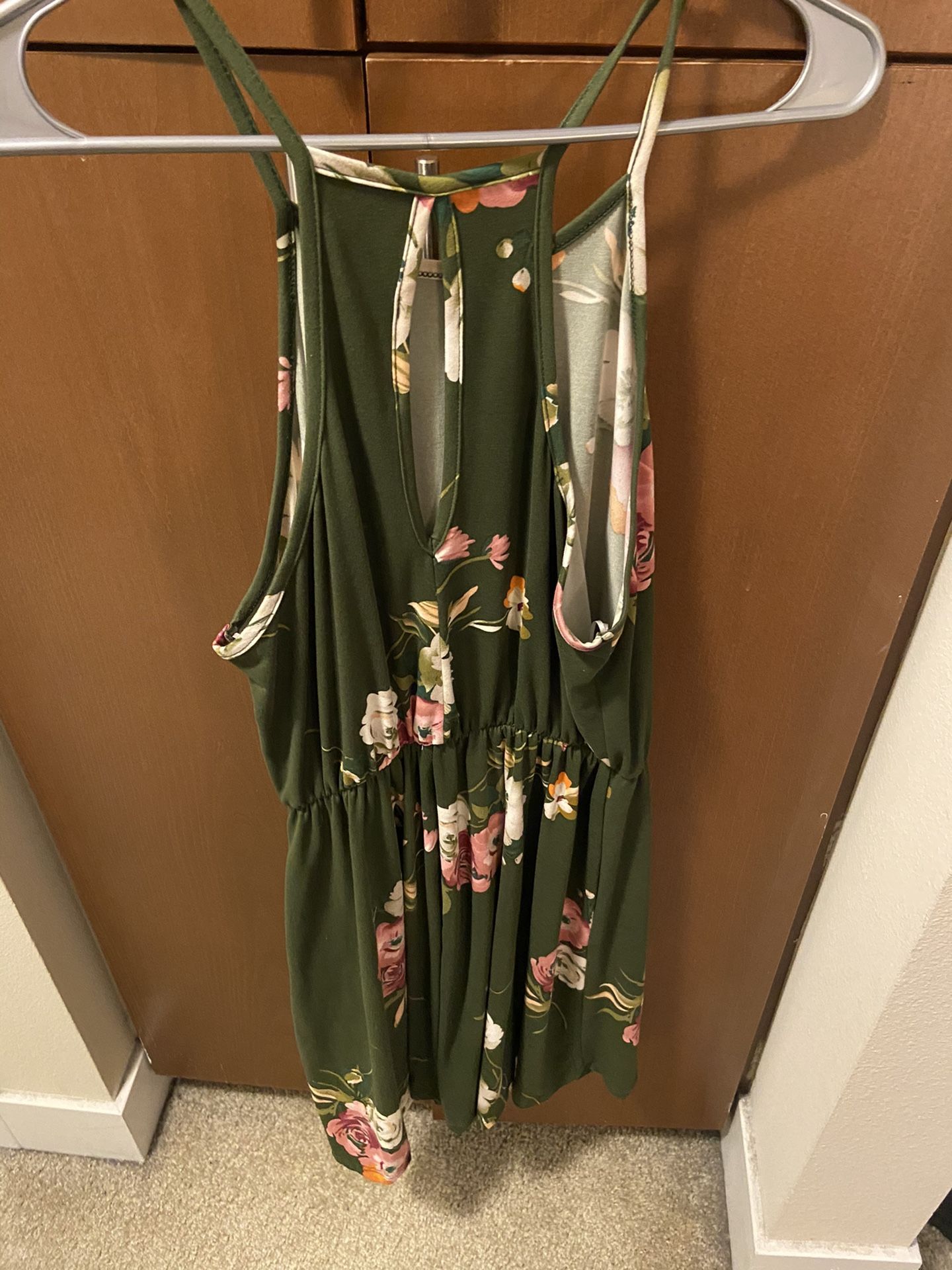 Green Floral Dress