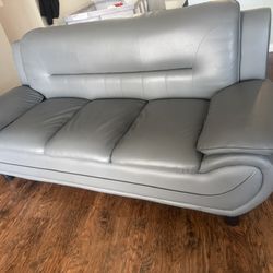 Sanuel 79 in. Round Arm 3-Seat Sofa in Gray