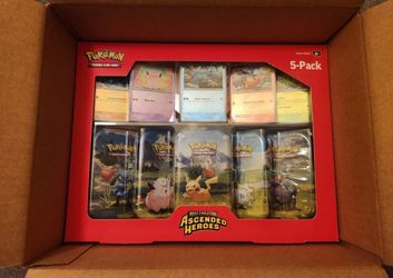 Pokemon Ascended Heroes 5Pack Mini Tins