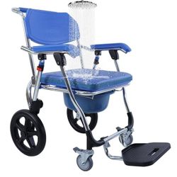 Folding Shower Wheel Chair Commode (New in Box) 