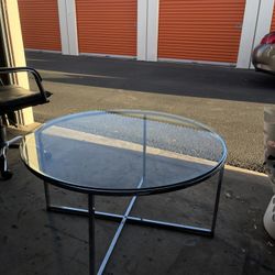 Glass Coffee Table Metal Frame