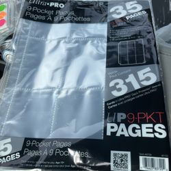 New Card Sheets 9 Pocket Only 15 Cents Each Or 40/$5 ( That’s Only 12.5 Each Or 8/$1 