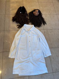 Halloween Costume Set with Masks and Lab Coat