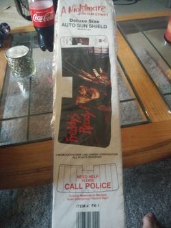 Freddy kruger sun visor horror