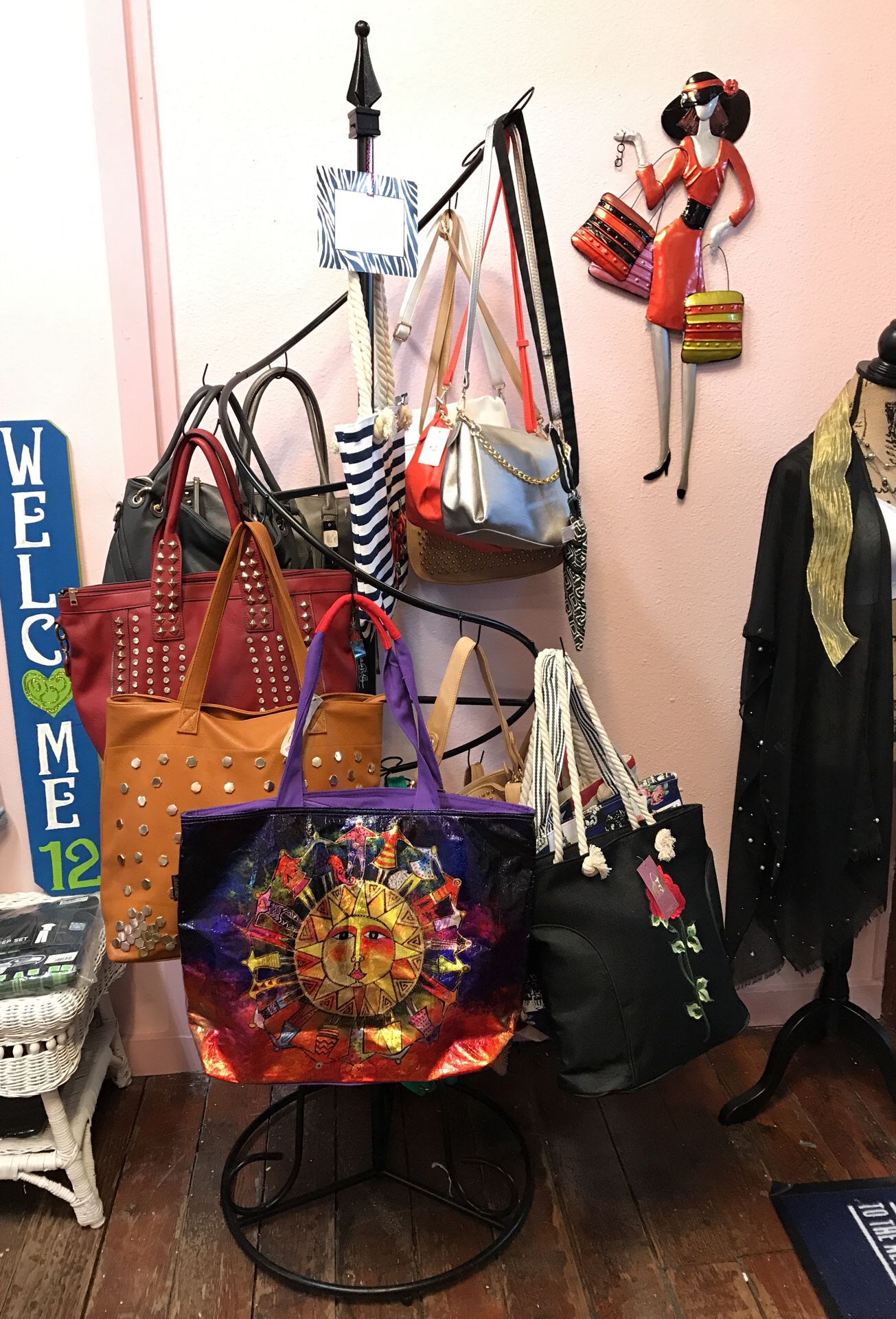 Purse rack (purses not excluded)