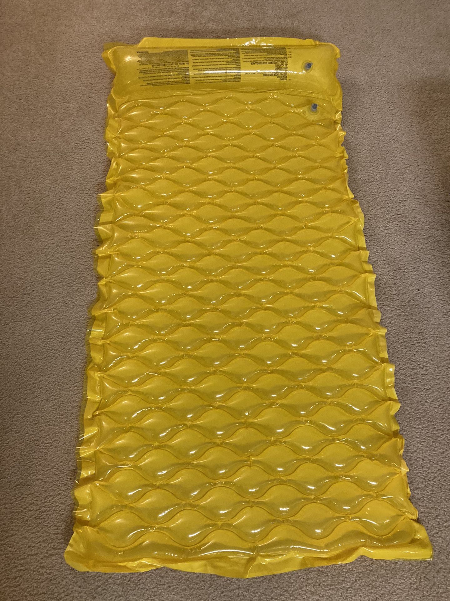 Bestway Roll-n-Float Pool Air Mattress Lounge - 5ft - Yellow