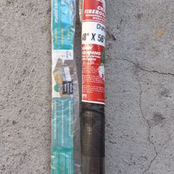 2 New Household Items Door Sweeper And Fiberglass Mesh Screen Door Both For $20