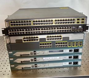 Cisco 3750G & Linksys Switch & Router Lot 7 PC