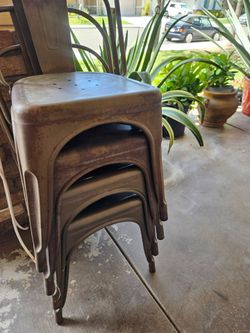 Metal chairs $10 each