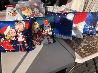 Assorted Christmas pillows