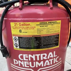 Central Pneumatic Model 94667 Air Compressor 
