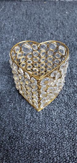 Crystal candle votive - Heart shaped