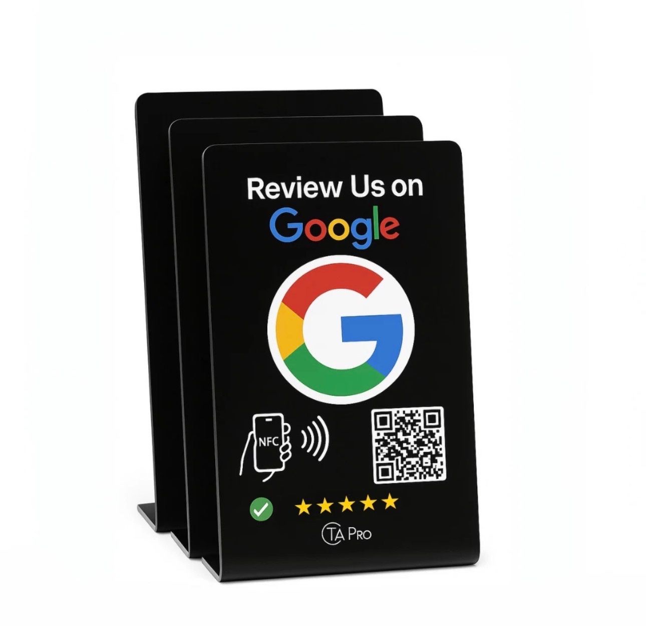 Tap Google Review Stand -Powered by TAPro- Boost Reviews with NFC Google Review