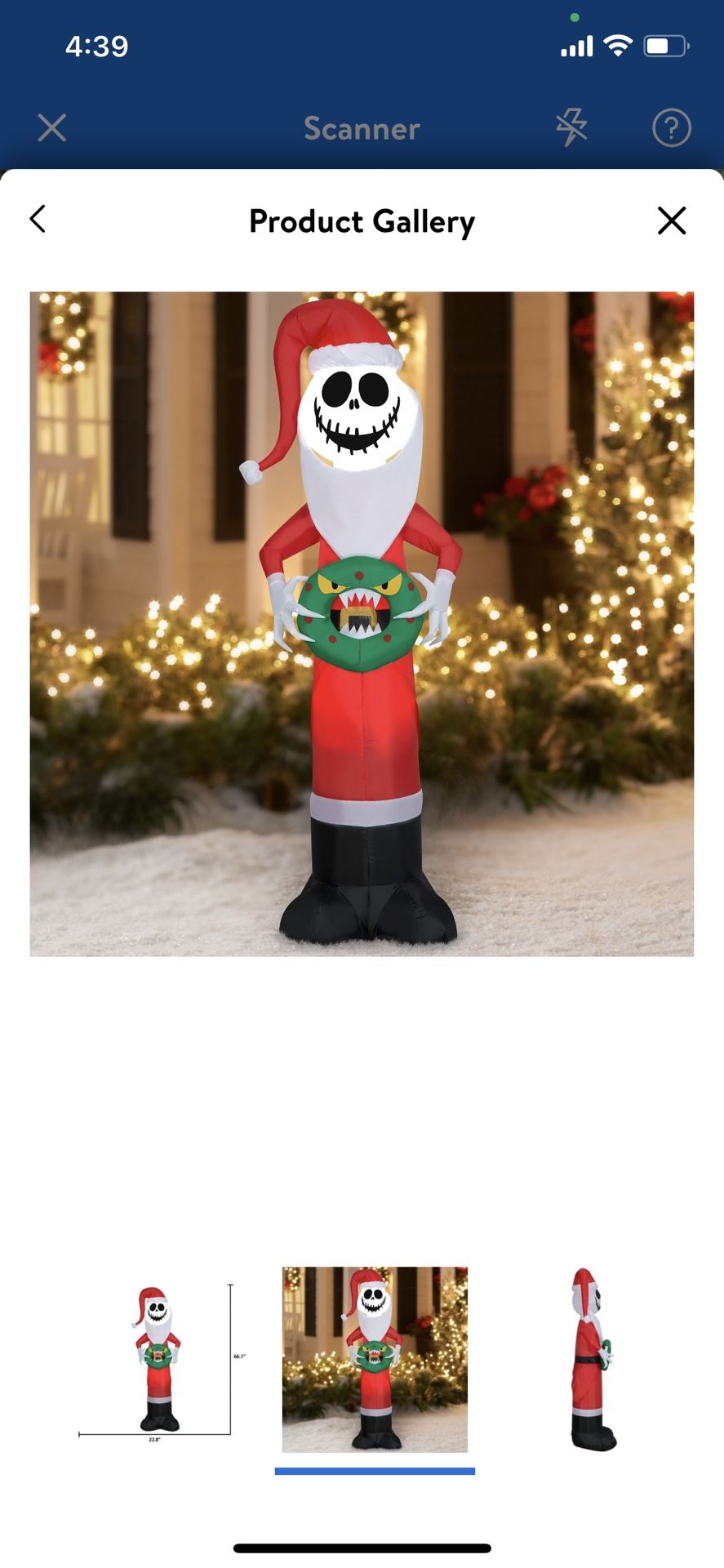 Jack Christmas Inflatable 5.5’ new In Box You Can Pickup in Cities In The Post