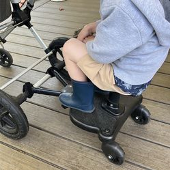 Stroller board with detachable seat
