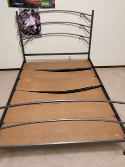 Full Size Metal Bed Frame with Headboard & Footboard