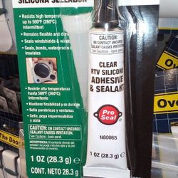 Clear RTV Silicone Adhensive & Sealant