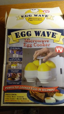 Egg wave microwave egg cooker