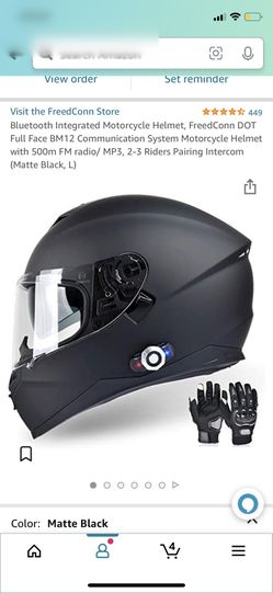 Full Face Motorcycle Helmet With Bluetooth