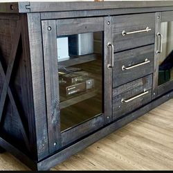 Jaxon Sideboard Buffet With Glass Doors