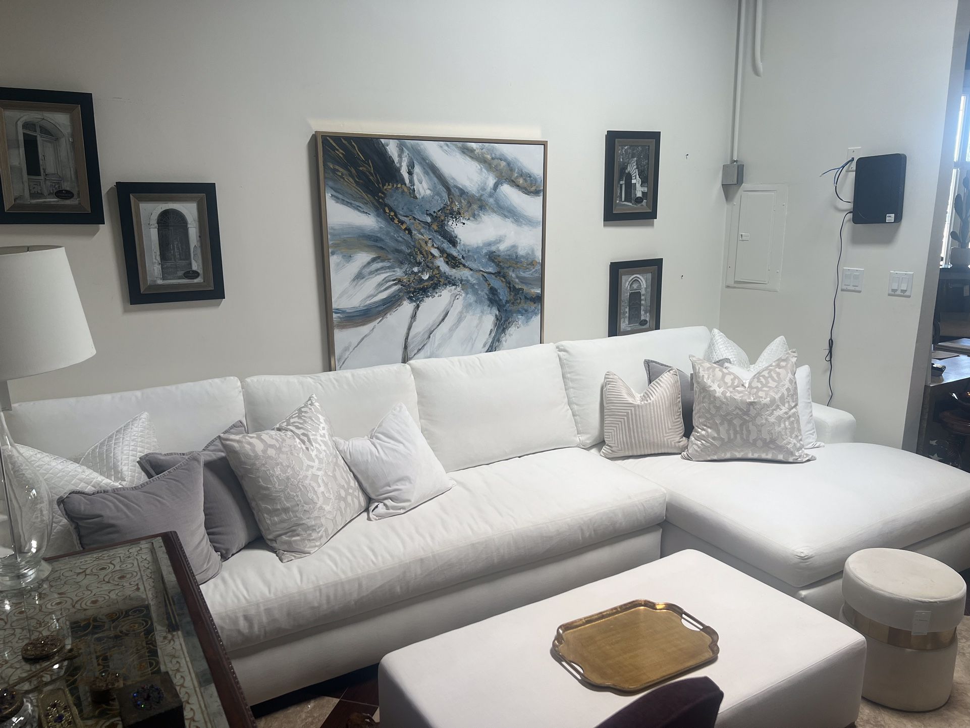 Pottery Barn Big Sur Square Arm Grand Sectional With Double Chaise