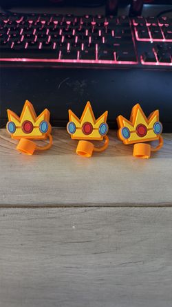 Princess peach showtime straw toppers