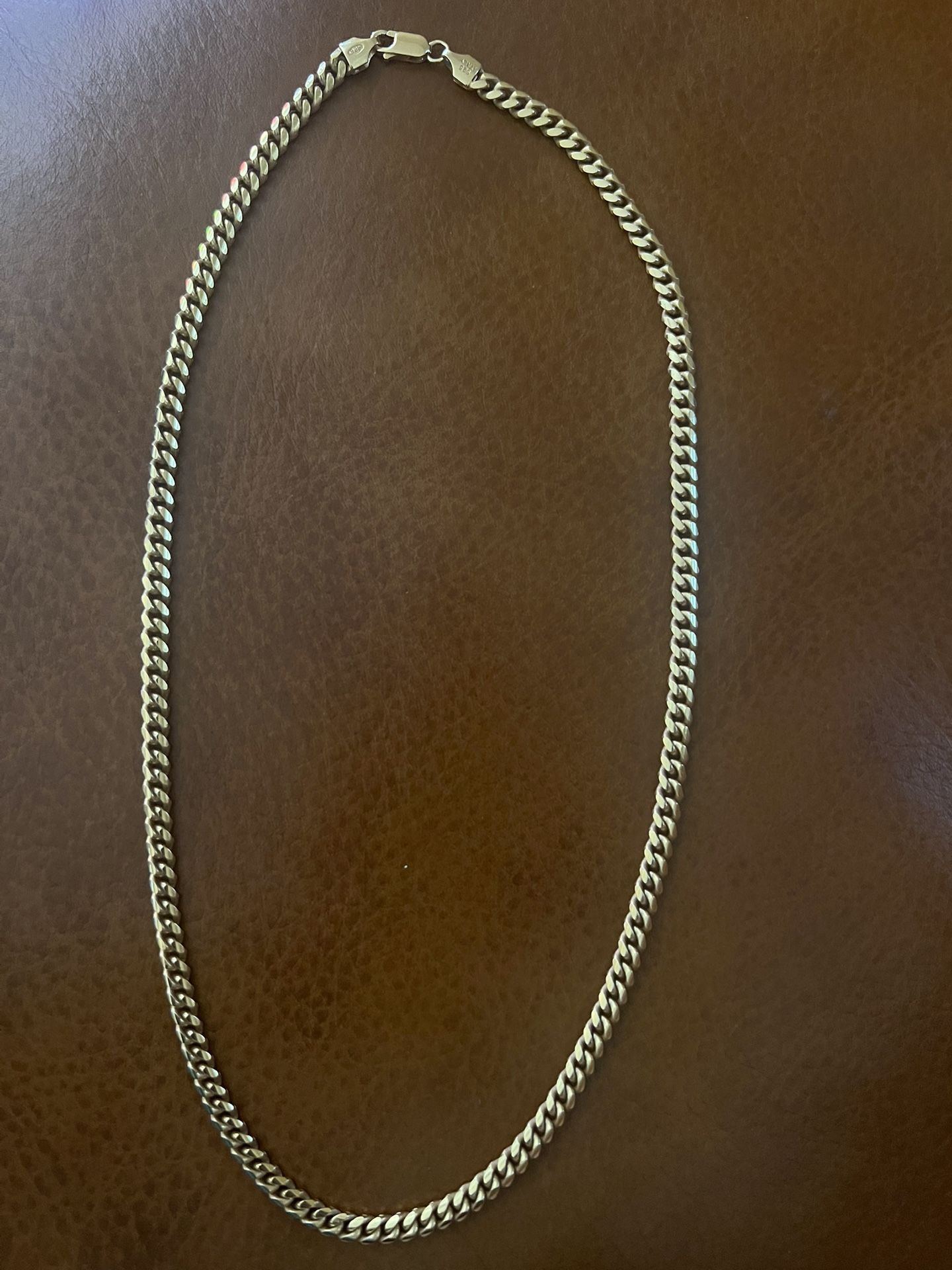Gold Plated 925 Sterling Silver Chain Necklace