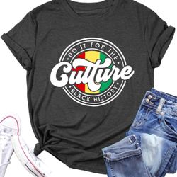 Juneteenth Shirt, Women Black History Shirt, Culture Graphic Tee Top, Black