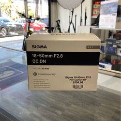 Sigma 16-50mm f2.8 For Canon RF 