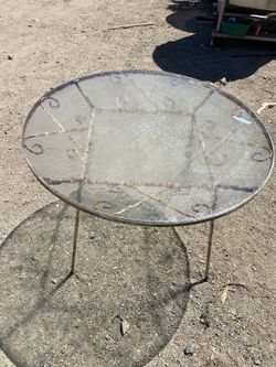 Glass Patio Table 
