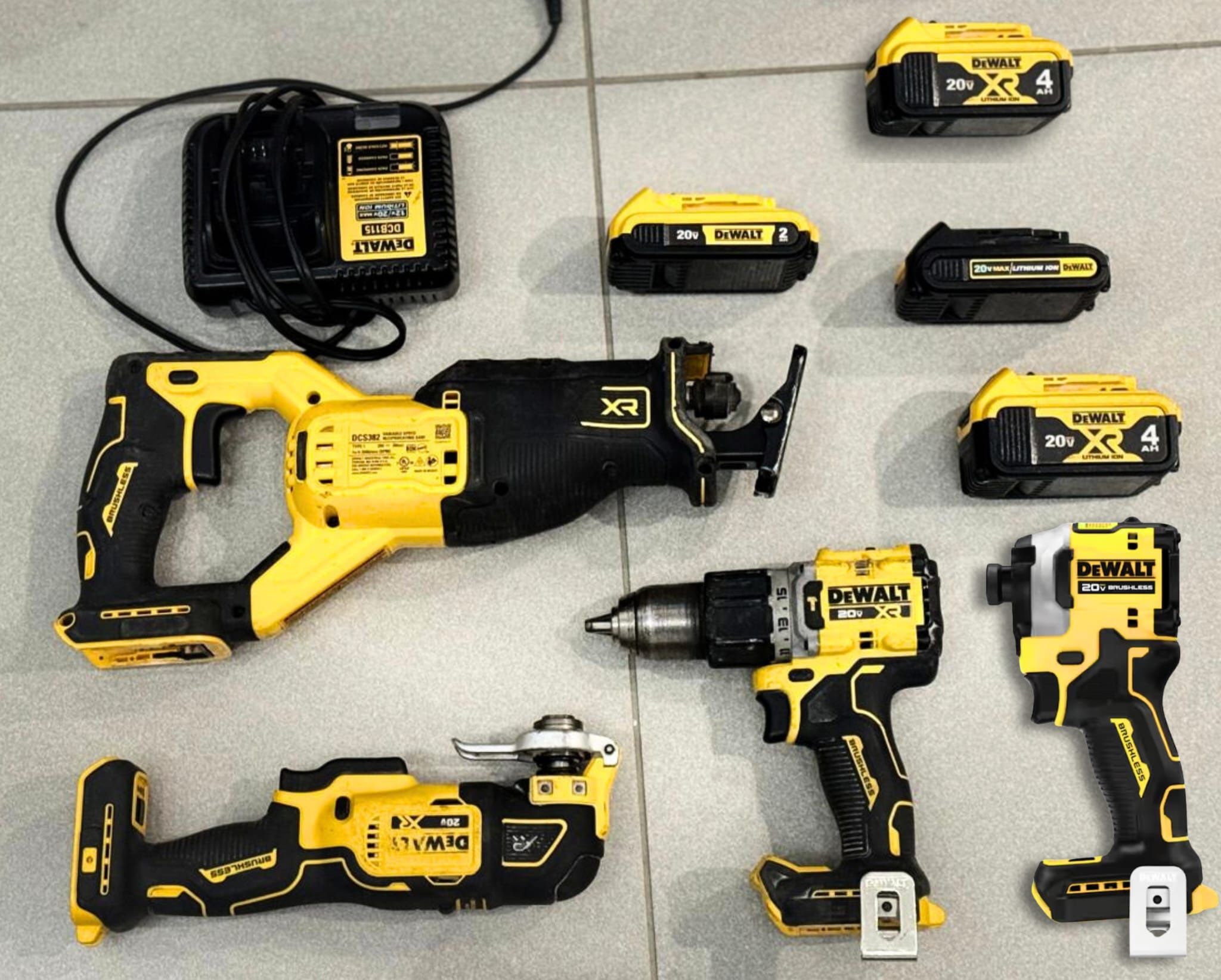 Complete DeWalt 20V XR tool set