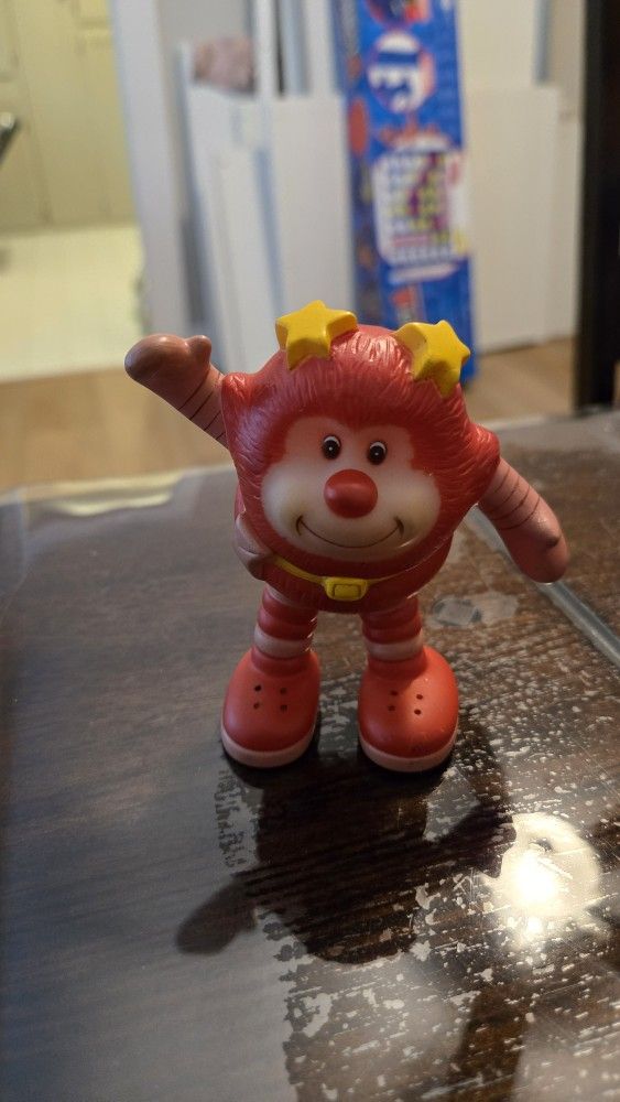 Vintage Rainbow Brite Romeo Red Sprite Figure Hallmark 1983 Works Light Up
