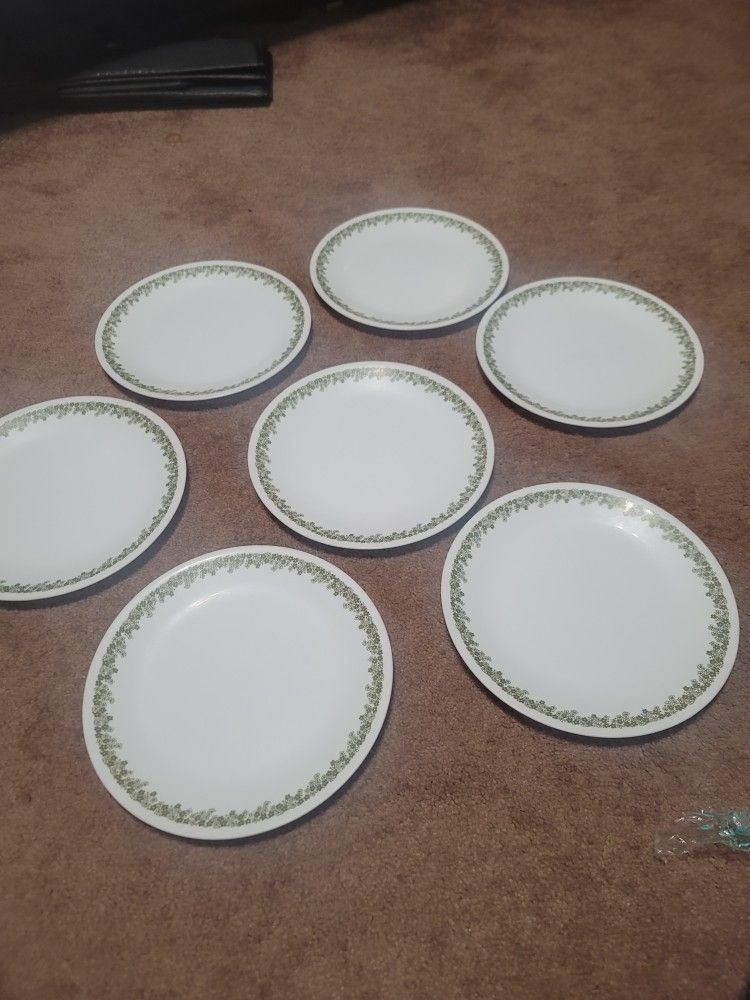 Vtg Corning Ware Spring Blossom Crazy Daisy 10” Large Dinner Plates