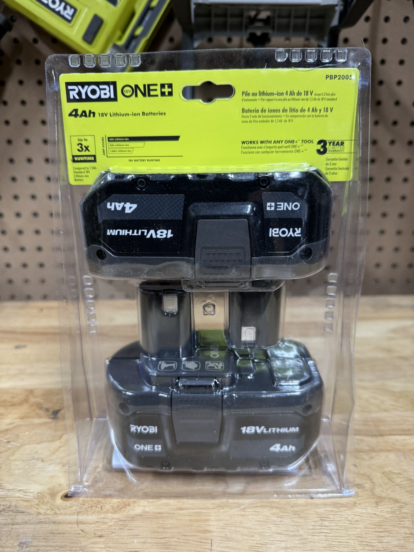 Brand New Ryobi 4Ah Batteries - 2 Pack