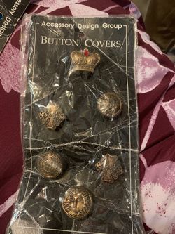 Vintage button covers