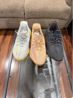 3 pairs of Yeezy