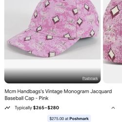 Pink Mcm Hat 