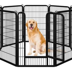 40 Inch 8 Panel Pet Fence 614538