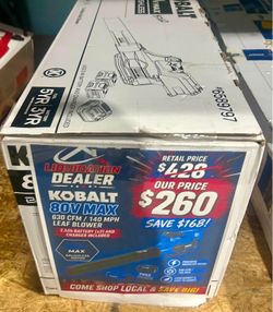 Kobalt 80V Leaf Blower