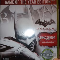 Xbox 360 Batman Arkham City New