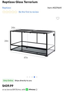 Reptizoo Glass Terrarium
