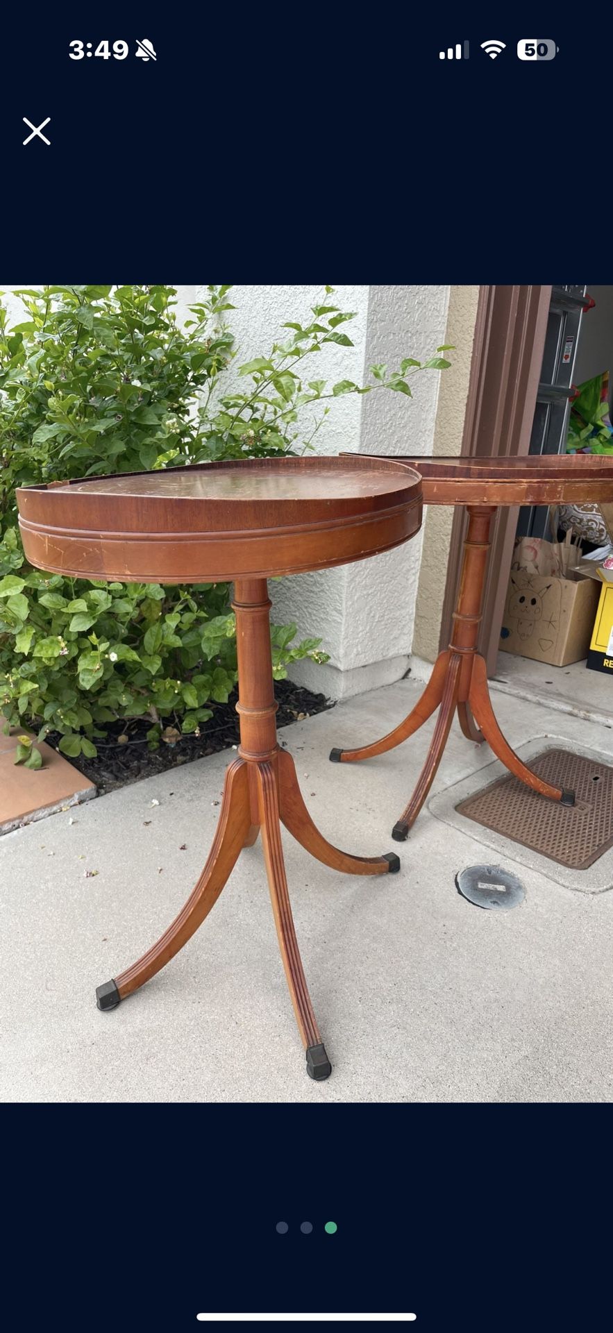 Antique vintage Side Table End Tables Nightstands Accent Tables Duncan Phyfe Style Tables