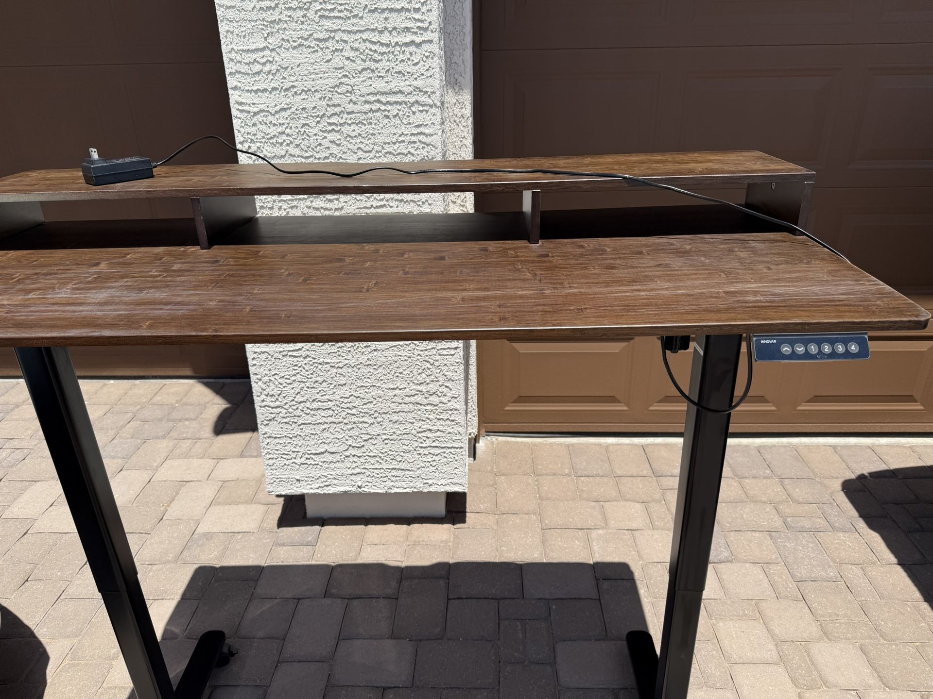 Electric Standing Desk with Wheels 55 X 24 Inches