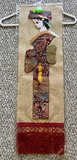 Japanese Oshie Wall Hanging - Like New