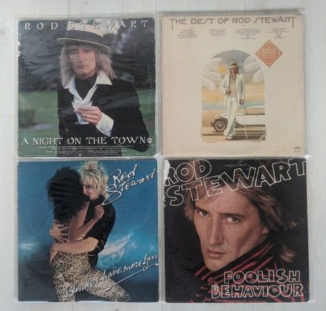 Collection of 4 Rod Stewart Vinyl Albums
