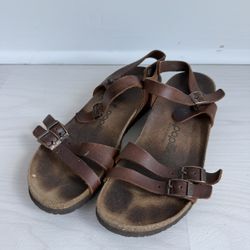 Birkenstock Papillio Brown Leather Sandals 37