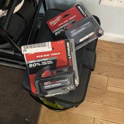 Milwaukee High Outpout 6.0  Batteries 